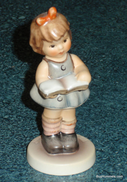 "Once Upon A Time" #2051/A Goebel Hummel Figurine - Little Girl Reading A Book - Adorable Gift!