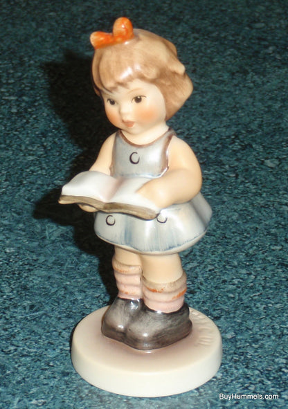 "Once Upon A Time" #2051/A Goebel Hummel Figurine - Little Girl Reading A Book - Adorable Gift!