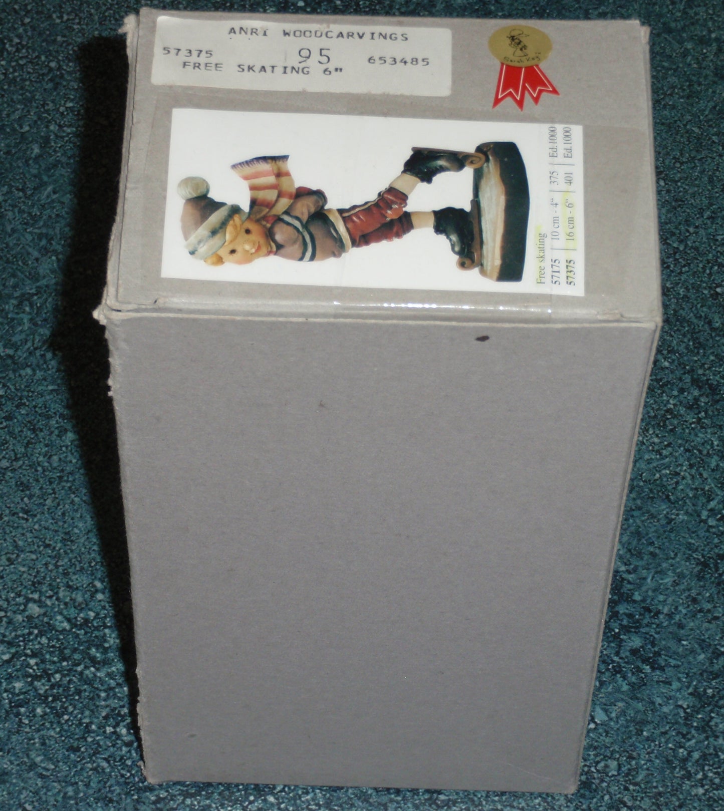 Anri Sarah Kay “Free Skating” Limited Edition 7" Figurine #57375 - Wintertime Gift!