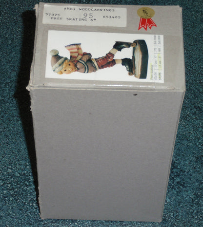 Anri Sarah Kay “Free Skating” Limited Edition 7" Figurine #57375 - Wintertime Gift!