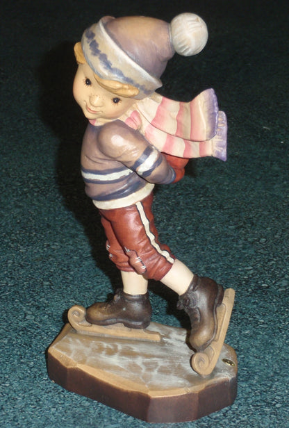 Anri Sarah Kay “Free Skating” Limited Edition 7" Figurine #57375 - Wintertime Gift!