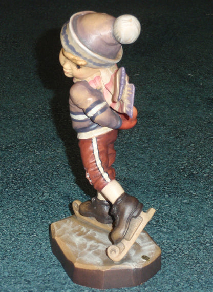 Anri Sarah Kay “Free Skating” Limited Edition 7" Figurine #57375 - Wintertime Gift!