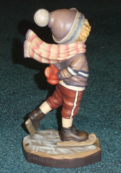 Anri Sarah Kay “Free Skating” Limited Edition 7" Figurine #57375 - Wintertime Gift!