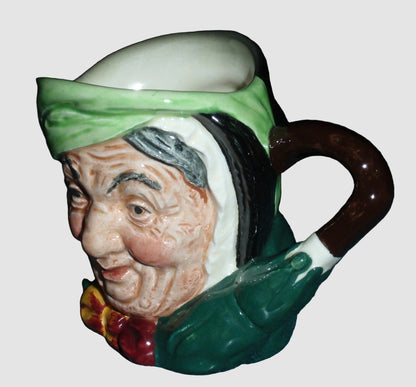 "Sairey Gamp" Royal Doulton Character Jug D5528 - Toby Mug (3.5")