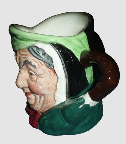 "Sairey Gamp" Royal Doulton Character Jug D5528 - Toby Mug (3.5")
