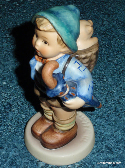 "Home From Market" Goebel Hummel Figurine #198 2/0 - Little Boy With Piglet!