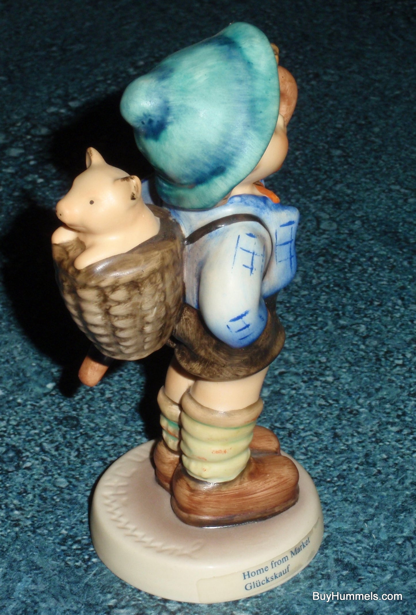 "Home From Market" Goebel Hummel Figurine #198 2/0 - Little Boy With Piglet!