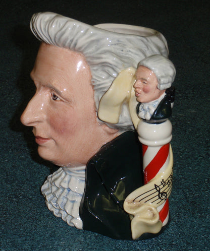 "Wolfgang Amadeus Mozart" Royal Doulton Character Toby Jug D7031