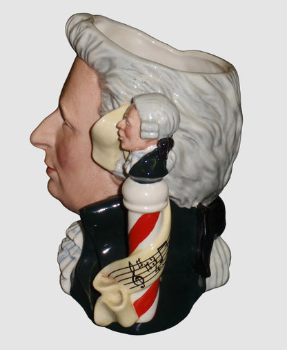 "Wolfgang Amadeus Mozart" Royal Doulton Character Toby Jug D7031
