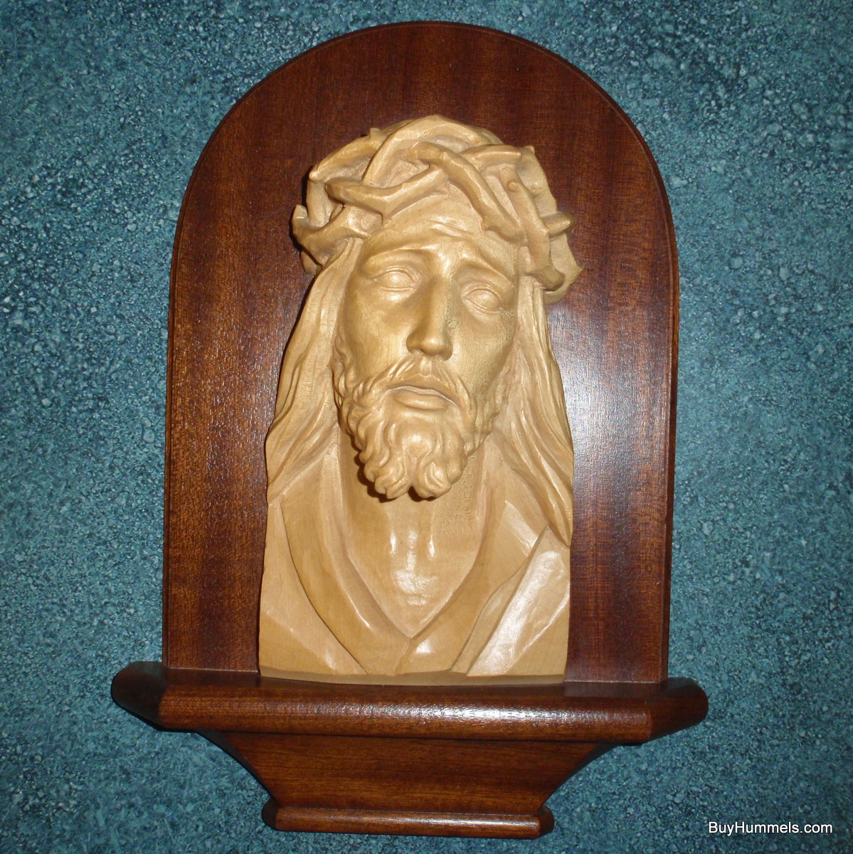 "Crown of Thorns" Anri Jesus Wood Carving #78060 - Signed Ulrich Bernardi (13")