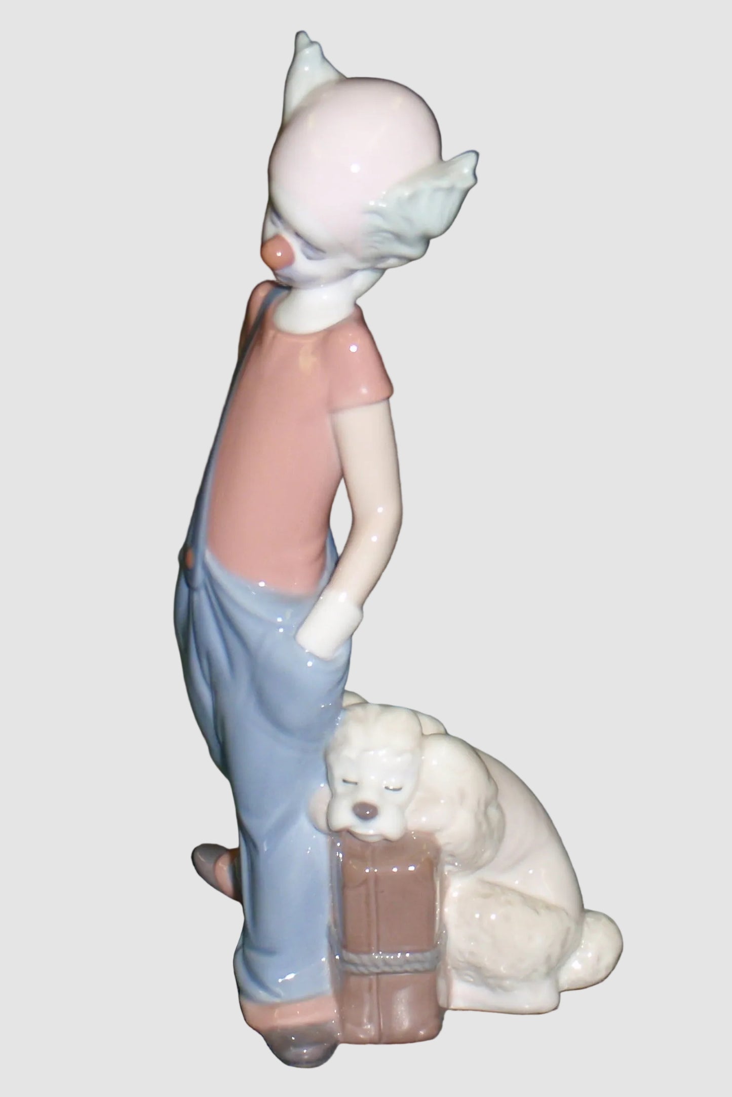 "Destination Big Top" Clown With Puppy Dog Lladro Figurine #6245 Glossy Finish