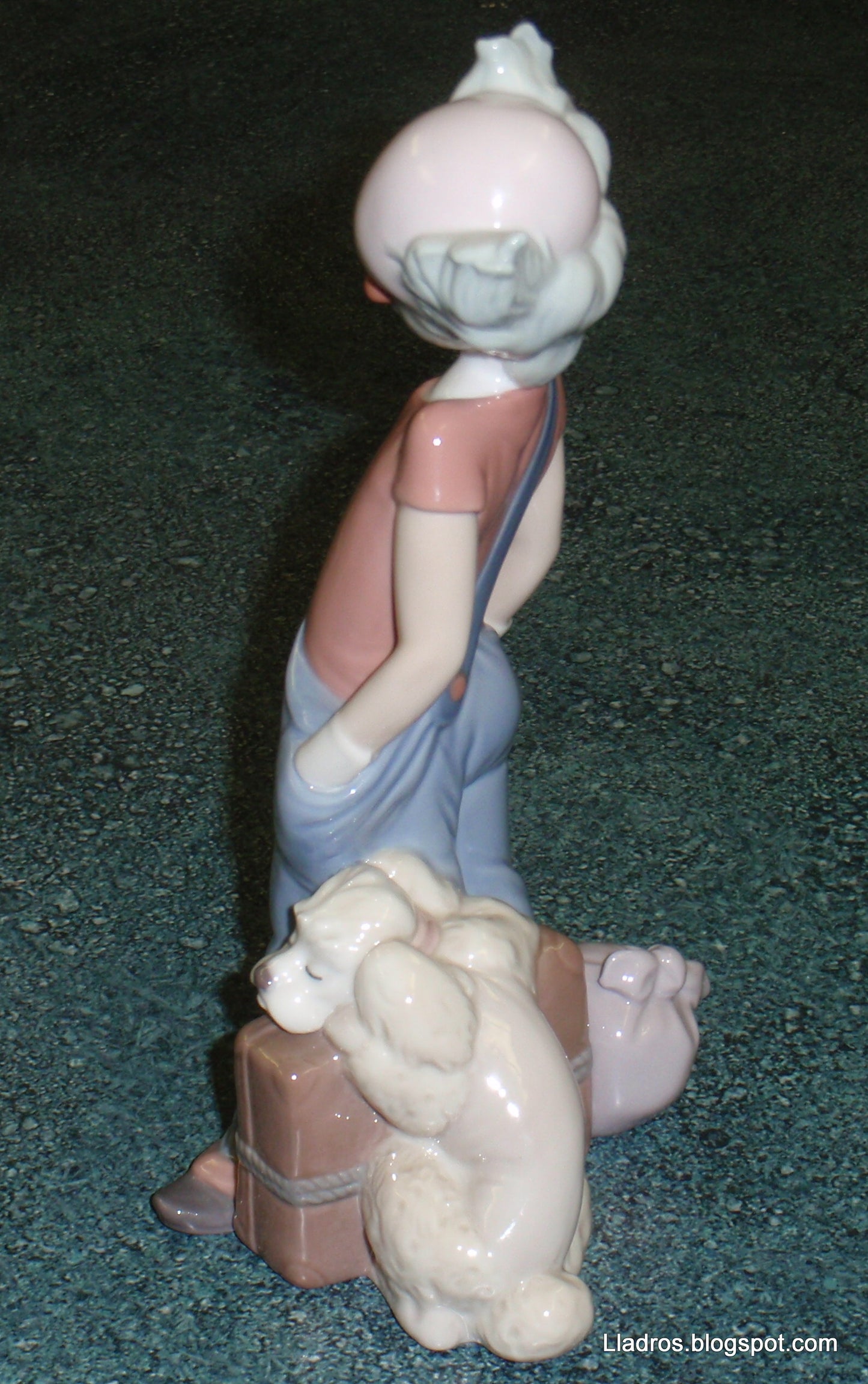 "Destination Big Top" Clown With Puppy Dog Lladro Figurine #6245 Glossy Finish