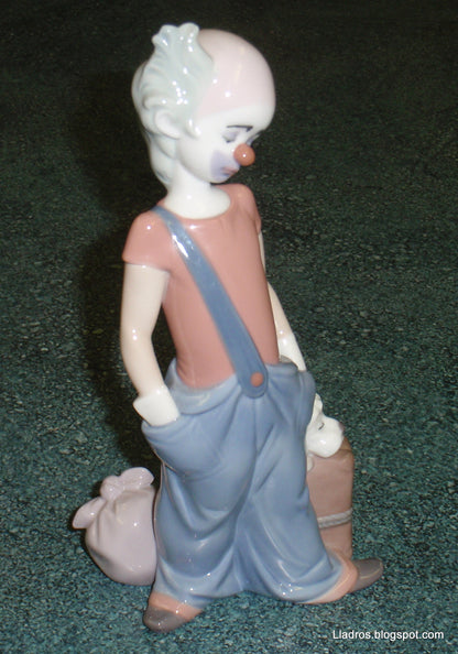 "Destination Big Top" Clown With Puppy Dog Lladro Figurine #6245 Glossy Finish