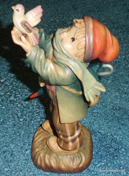 Anri Ferrandiz 6" FREEDOM BOUND Shepherd Nativity Wood carving Signed By Ferrandiz With Original Box - Fabulous Gift!