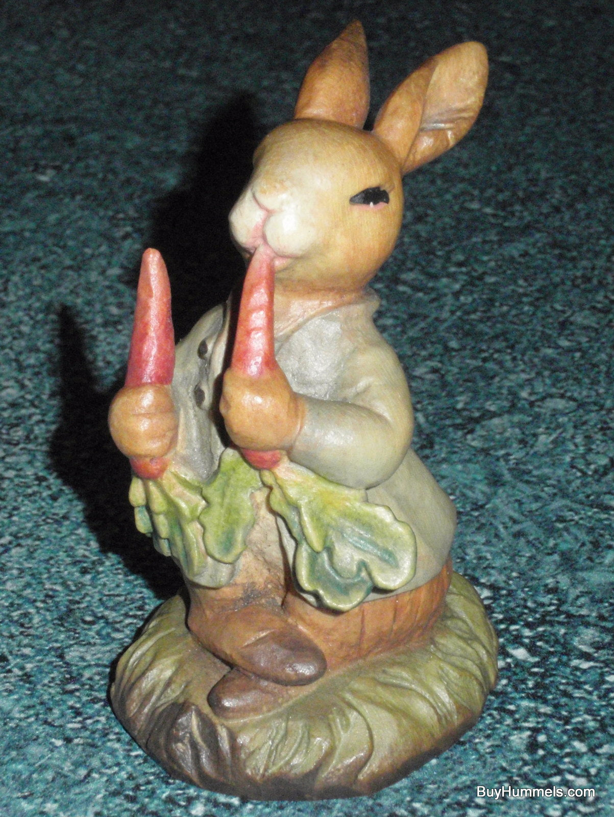 3" Anri Peter Rabbit Figurine - Peter Eating Two Carrots - Vintage F. Warne Collectible Gift From Italy!