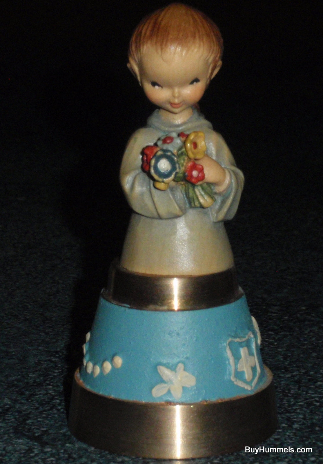 ANRI Hand Painted “Bouquet Bronze Bell” 3.5" By Juan Ferrandiz With Original Box!