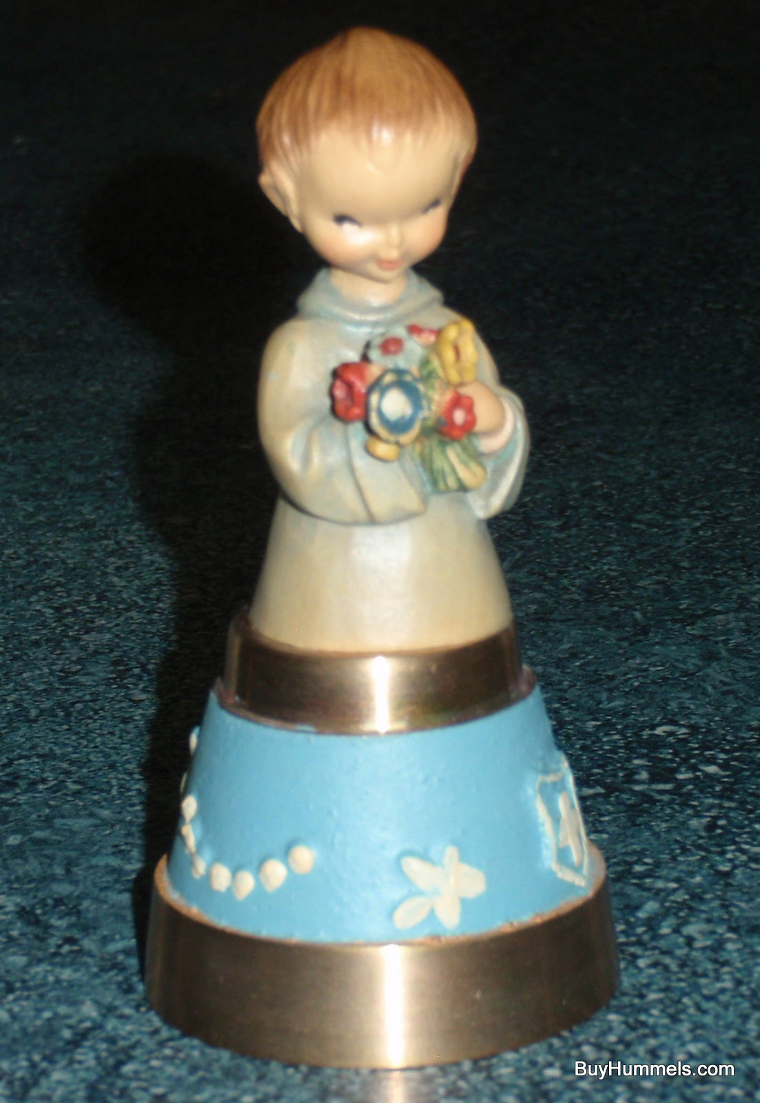 ANRI Hand Painted “Bouquet Bronze Bell” 3.5" By Juan Ferrandiz With Original Box!