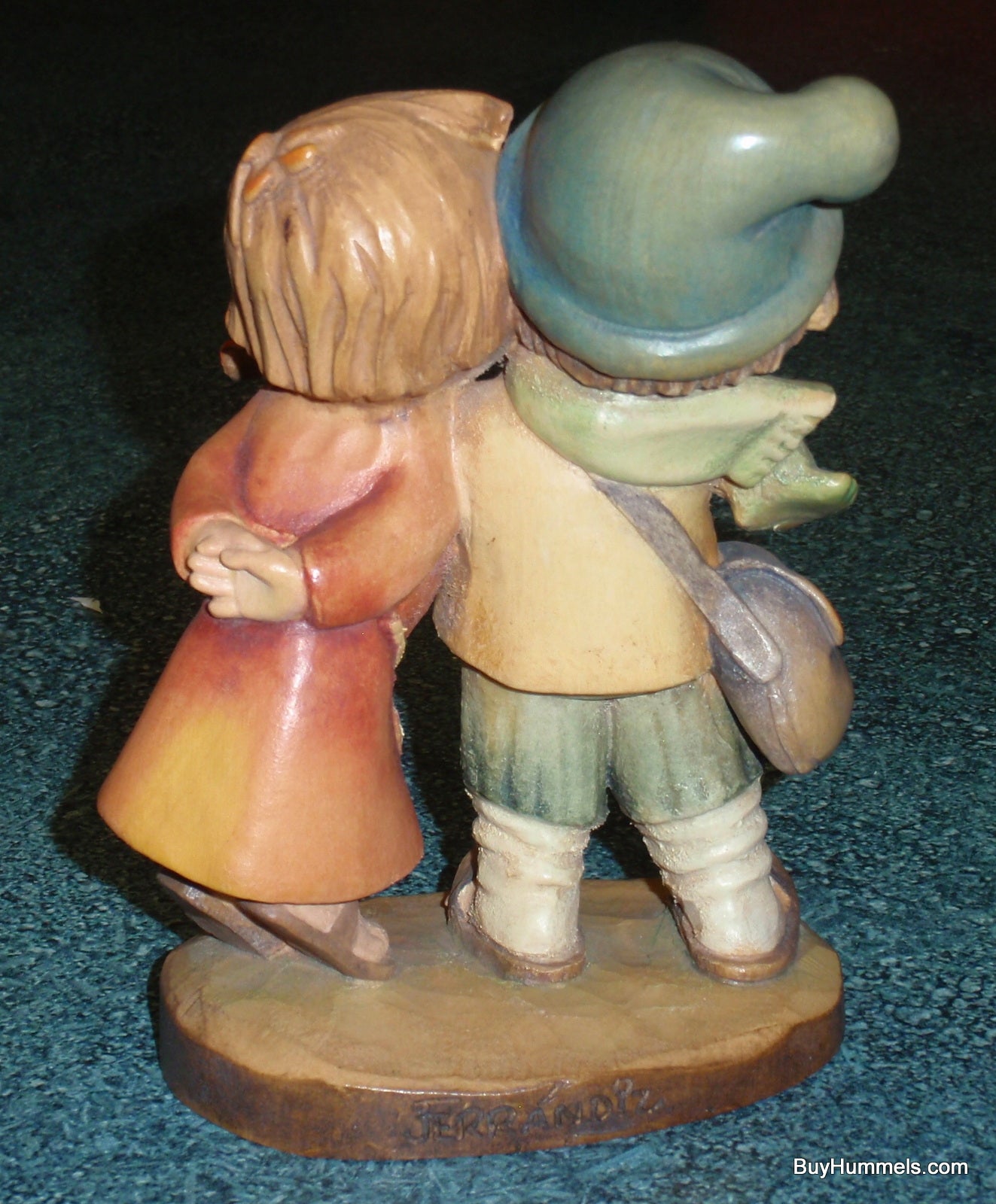 Anri Ferrandiz 6” Wood Carved Figurine “Duet” With Original Box!