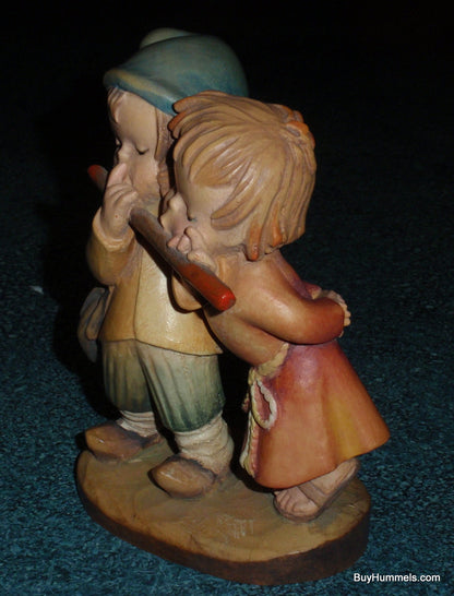 Anri Ferrandiz 6” Wood Carved Figurine “Duet” With Original Box!