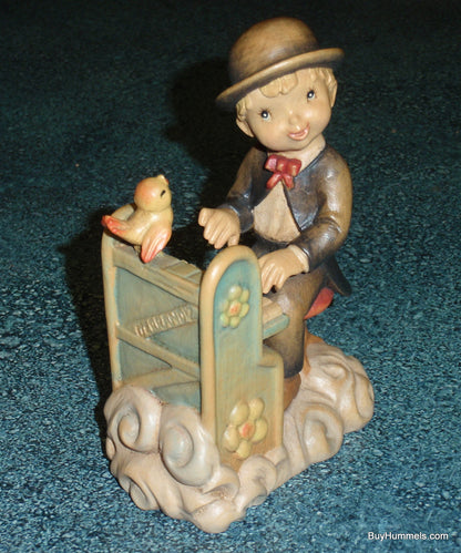 ANRI By Juan Ferrandiz Play It Again 5" Wood Carving Figurine With Box Piano Boy