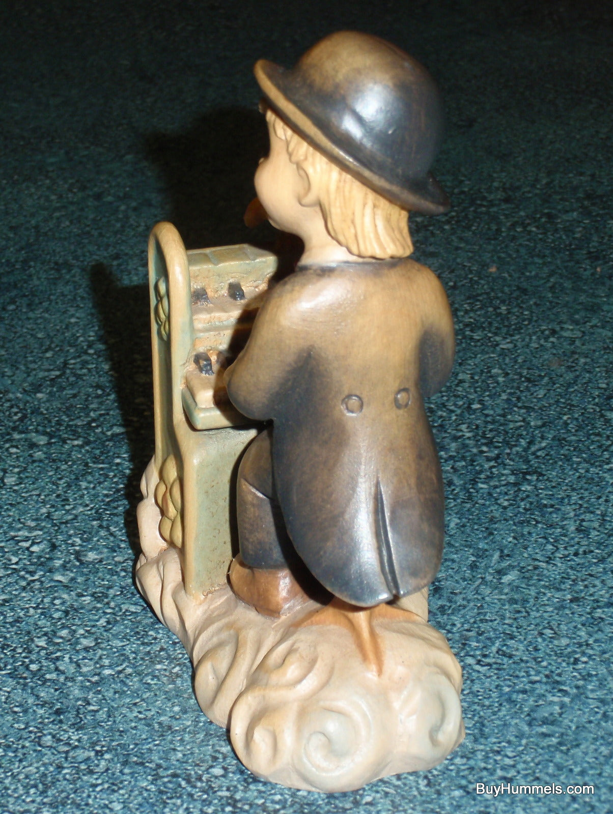 ANRI By Juan Ferrandiz Play It Again 5" Wood Carving Figurine With Box Piano Boy