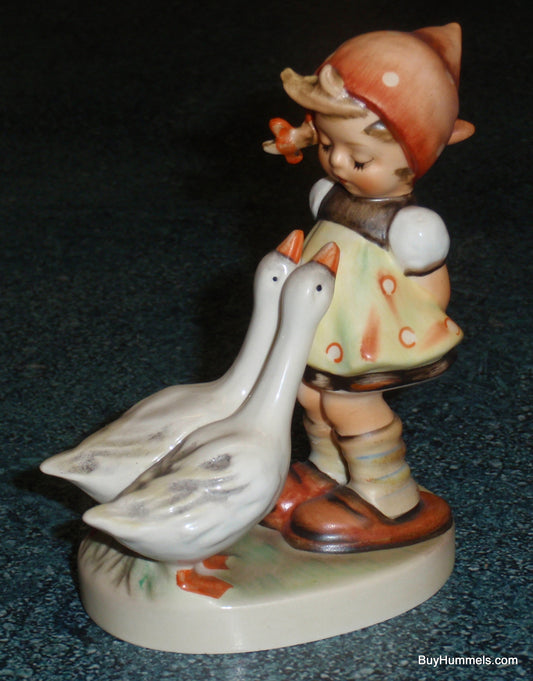 "Goose Girl" Goebel Hummel Figurine #47 3/0 - Little Girl With Two Geese!