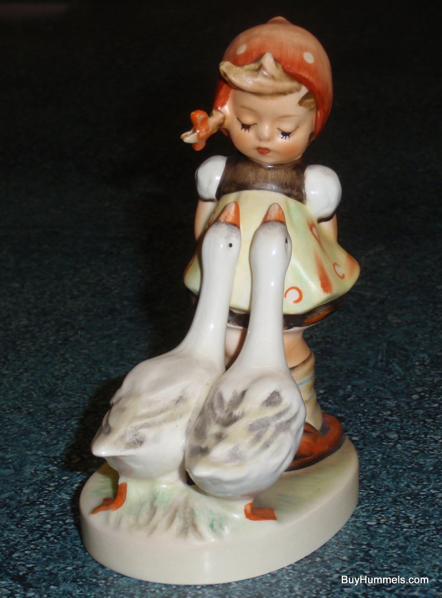"Goose Girl" Goebel Hummel Figurine #47 3/0 - Little Girl With Two Geese!