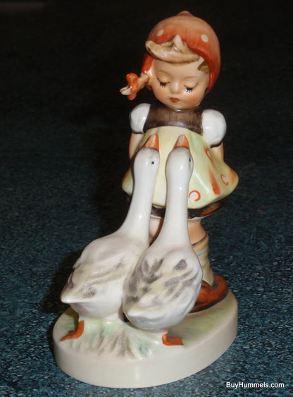 "Goose Girl" Goebel Hummel Figurine #47 3/0 - Little Girl With Two Geese!