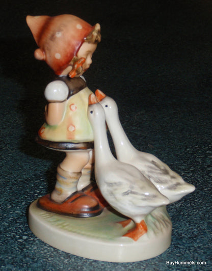 "Goose Girl" Goebel Hummel Figurine #47 3/0 - Little Girl With Two Geese!