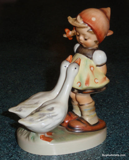 "Goose Girl" Goebel Hummel Figurine #47 3/0 - Little Girl With Two Geese!