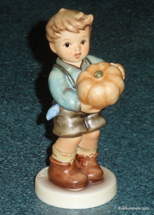 "Sweet Bounty" Goebel Hummel Figurine #2382 Boy With Pumpkin - HUMMEL CLUB!