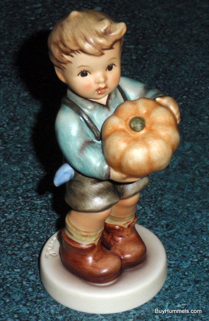 "Sweet Bounty" Goebel Hummel Figurine #2382 Boy With Pumpkin - HUMMEL CLUB!