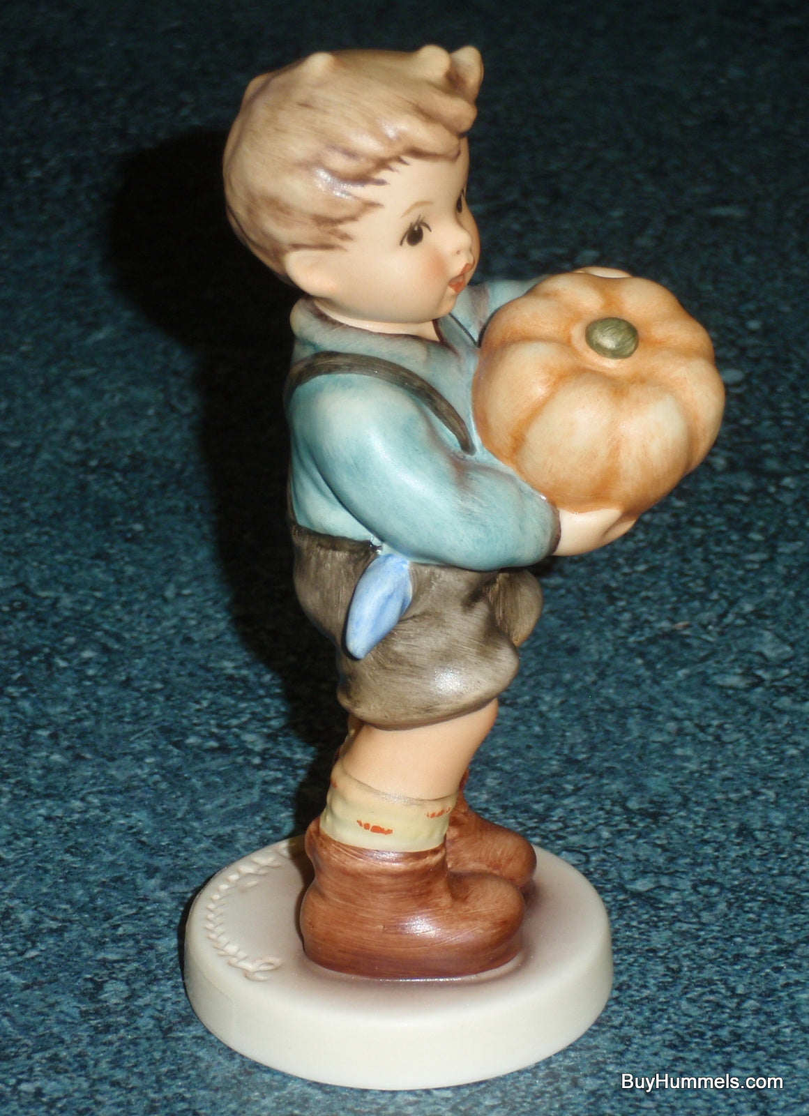 "Sweet Bounty" Goebel Hummel Figurine #2382 Boy With Pumpkin - HUMMEL CLUB!