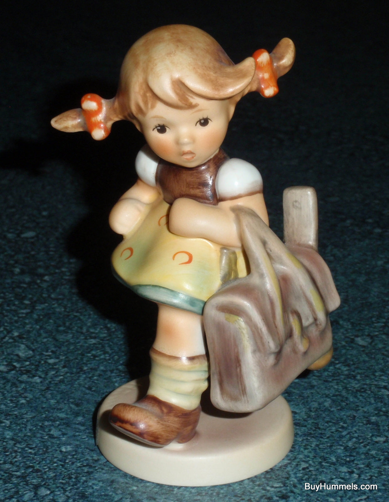 "School's Out" Goebel Hummel Figurine #538 Girl On The Way Back From School!