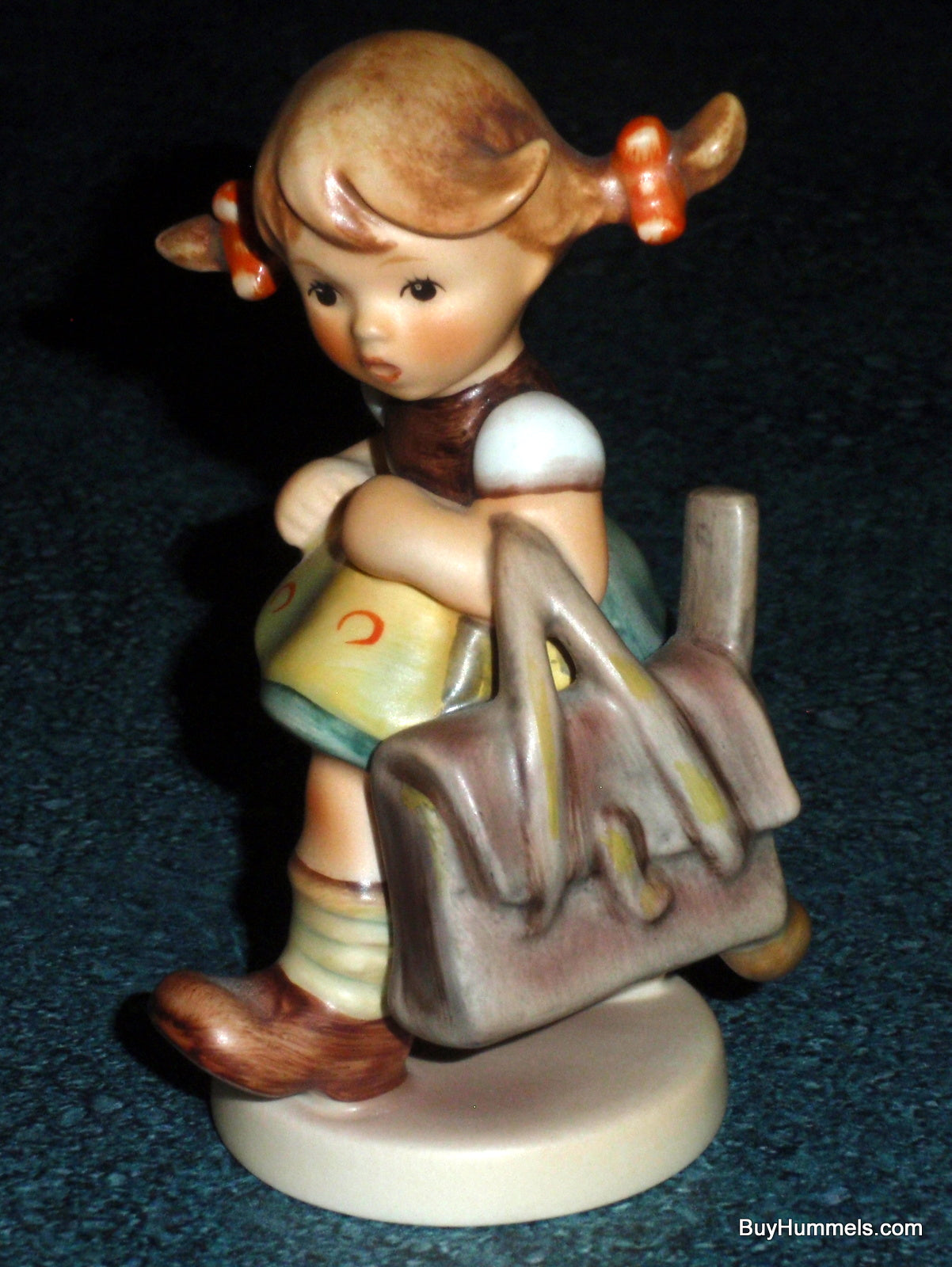 "School's Out" Goebel Hummel Figurine #538 Girl On The Way Back From School!