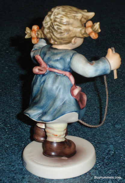 "Jump For Joy" Goebel Hummel Figurine #2048/A - Girl With Pigtails Jumping Rope - CUTE!