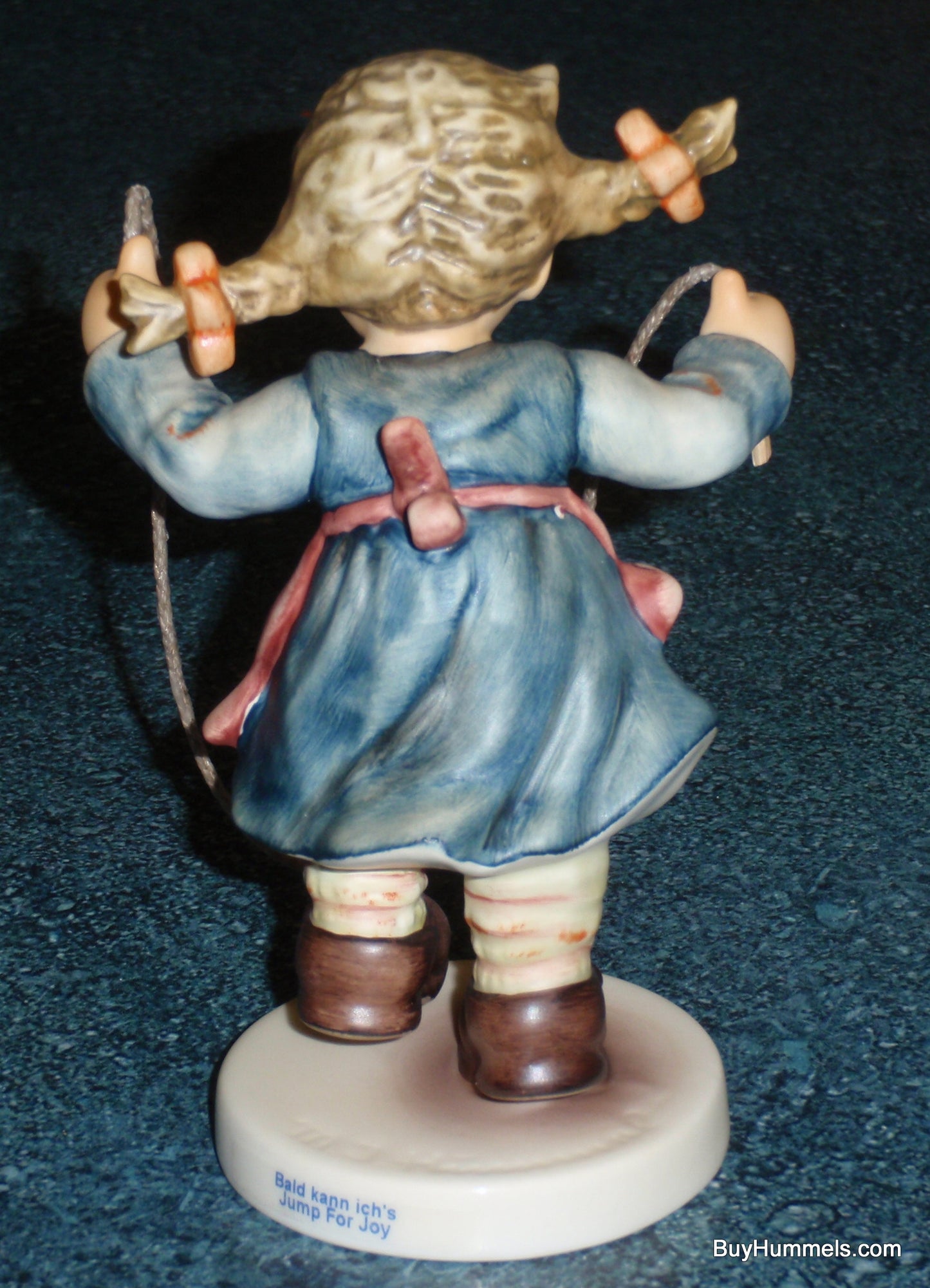 "Jump For Joy" Goebel Hummel Figurine #2048/A - Girl With Pigtails Jumping Rope - CUTE!