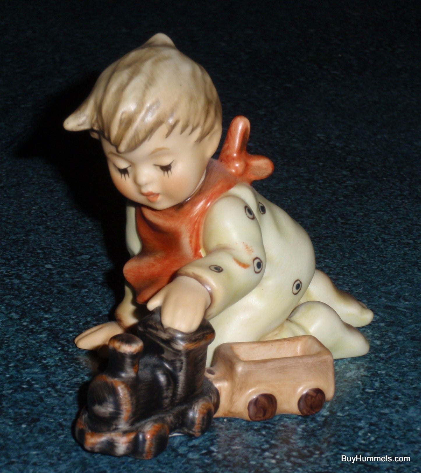 "Playtime Express" Limited Edition Goebel Hummel Figurine #2112/D - Boy Playing With Train!