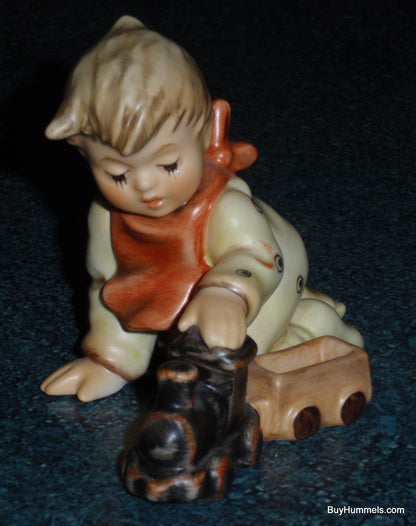 "Playtime Express" Limited Edition Goebel Hummel Figurine #2112/D - Boy Playing With Train!