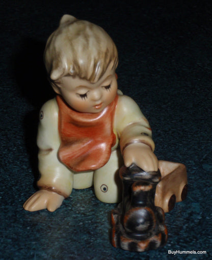 "Playtime Express" Limited Edition Goebel Hummel Figurine #2112/D - Boy Playing With Train!