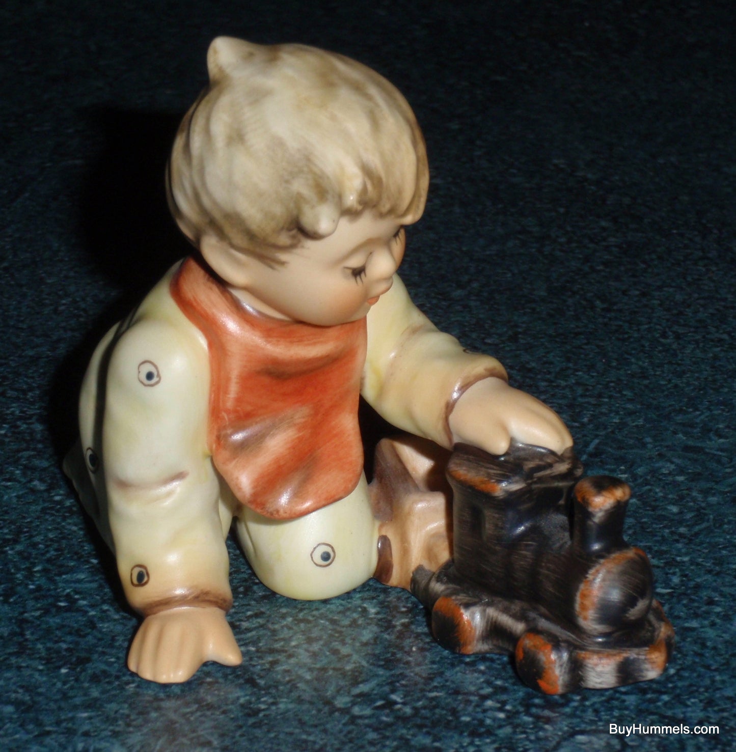 "Playtime Express" Limited Edition Goebel Hummel Figurine #2112/D - Boy Playing With Train!