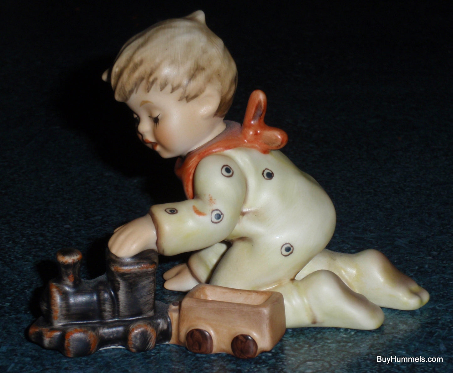 "Playtime Express" Limited Edition Goebel Hummel Figurine #2112/D - Boy Playing With Train!