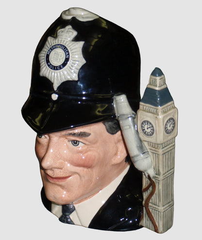 "The London Bobby" Royal Doulton Character Toby Jug D6744 - Large (7")