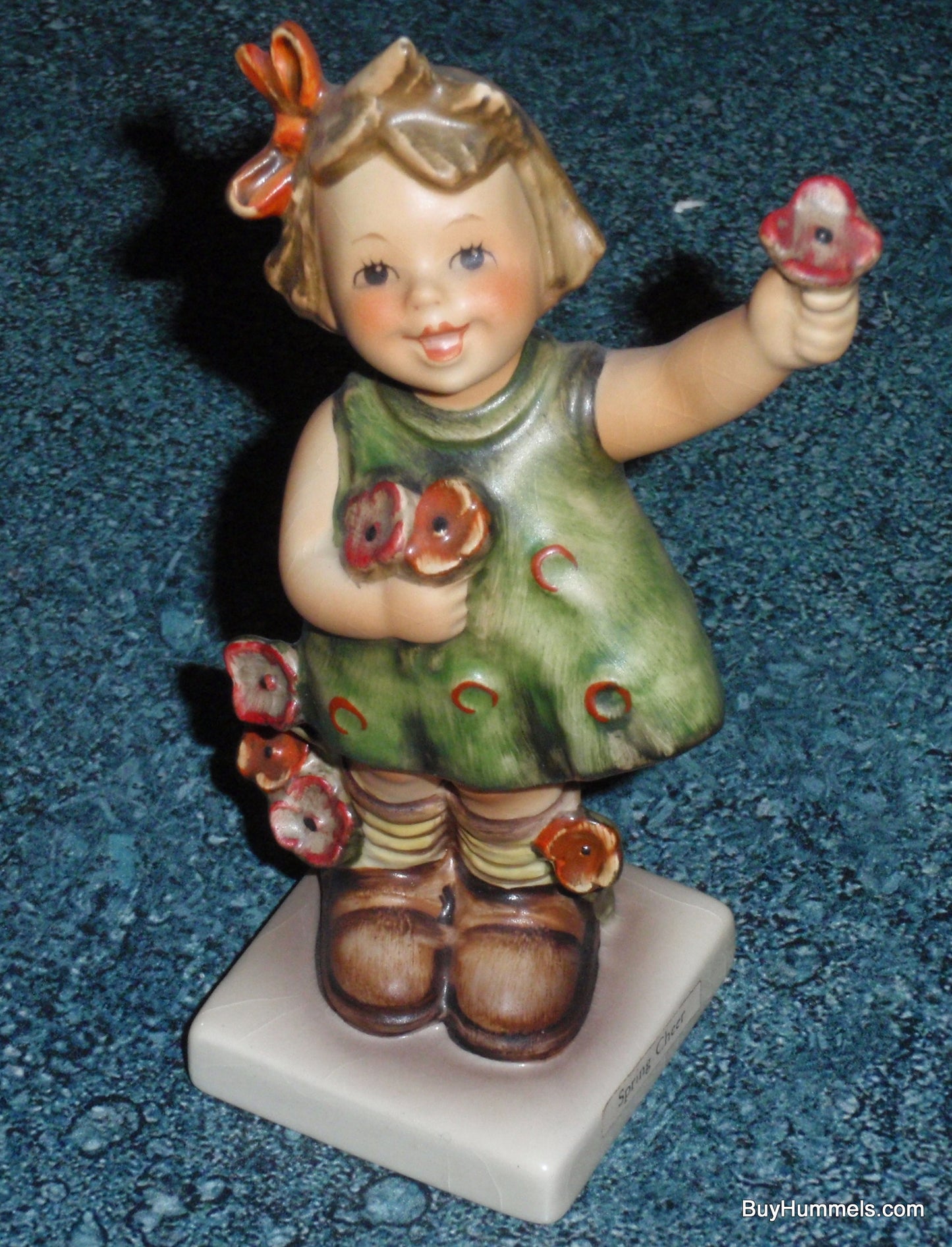 "Spring Cheer" Goebel Hummel Figurine #72 - Collectible Gift - Little Girl With Flowers In Her Hands!