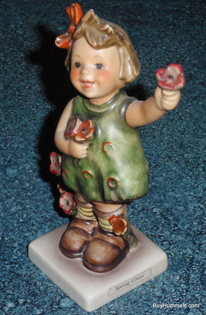 "Spring Cheer" Goebel Hummel Figurine #72 - Collectible Gift - Little Girl With Flowers In Her Hands!