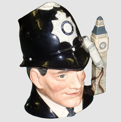 "The London Bobby" Royal Doulton Character Toby Jug D6744 - Large (7")