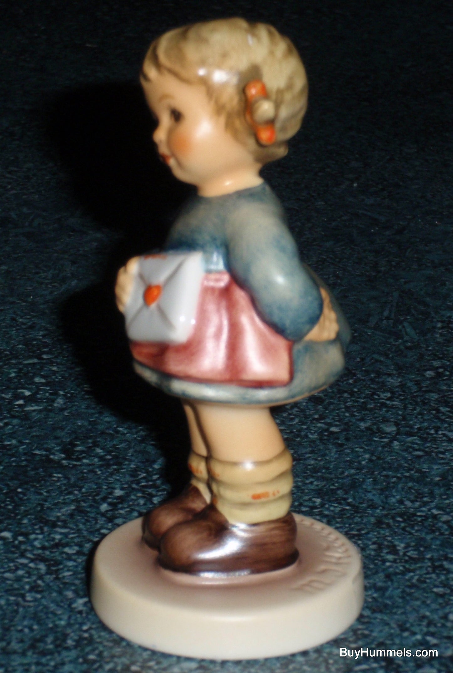 "Messages of Love" Goebel Hummel Figurine #2050/A - Girl in Blue Dress