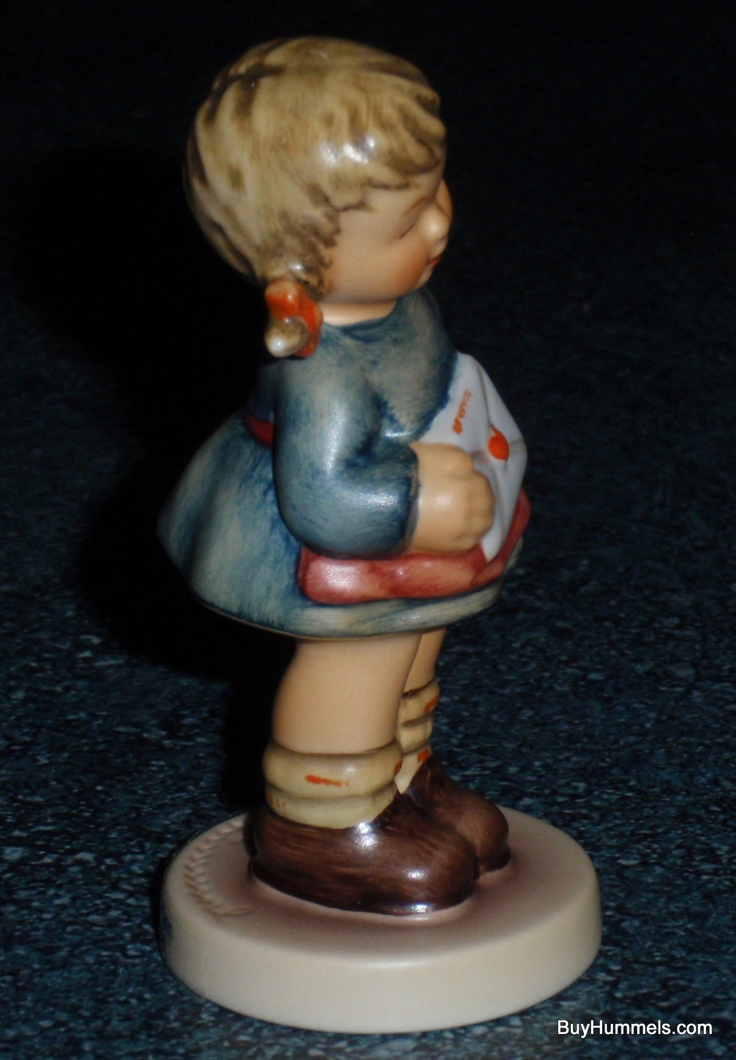 "Messages of Love" Goebel Hummel Figurine #2050/A - Girl in Blue Dress