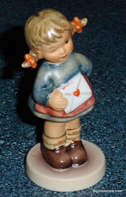 "Messages of Love" Goebel Hummel Figurine #2050/A - Girl in Blue Dress