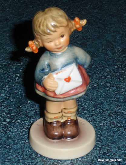 "Messages of Love" Goebel Hummel Figurine #2050/A - Girl in Blue Dress